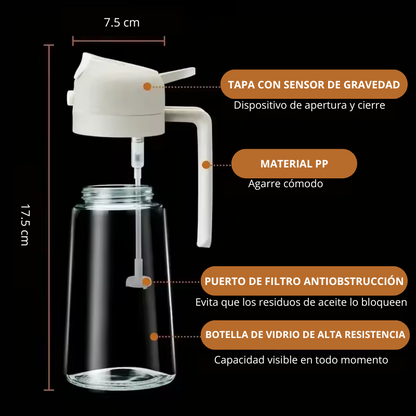 Botella Dispensadora de Aceite 2 en 1